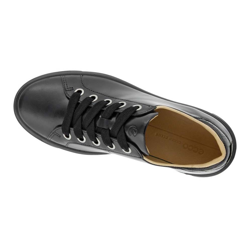 Women's Ecco Street Tray Lx Casual Shoes Black | USA 89WNB